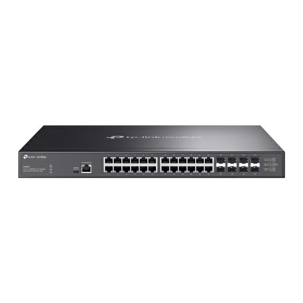 【送料無料】TP-LINK SX3832(un) Omada 10GBASE-Tポート×24 L2+マネージドスイッチ（10GE SFP+スロット×8搭載）【在庫目安:お取り寄せ】