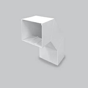 【送料無料】サンテレホン MDLS6152 外大マガリ 6号150型 ホワイト【在庫目安:お取り寄せ】| サプライ 配線保護 配線 保護 ケーブル オプション カバー モジュール モール 収納