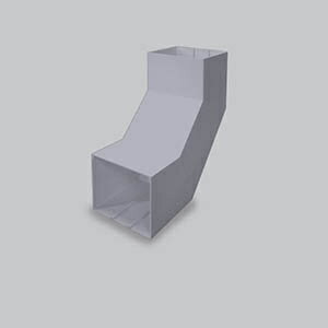 【送料無料】サンテレホン MDLU6151 内大マガリ 6号150型 グレー【在庫目安:お取り寄せ】| サプライ 配線保護 配線 保護 ケーブル オプション カバー モジュール モール 収納