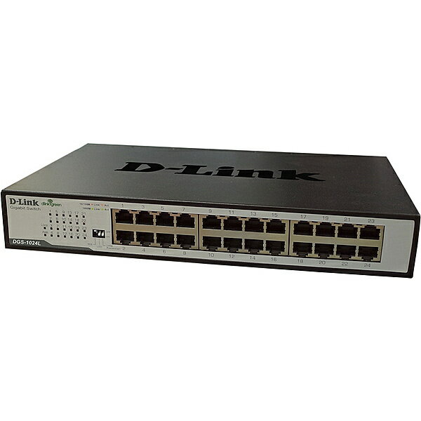 【送料無料】D-Link DGS-1024L/A1 ループ検知遮断機能搭載 10/ 100/ 1000BASE-T×24ポート Unmanagedスイッチ（電源内蔵/ メタル筐体）（5年保証）【在庫目安:お取り寄せ】| パソコン周辺機器