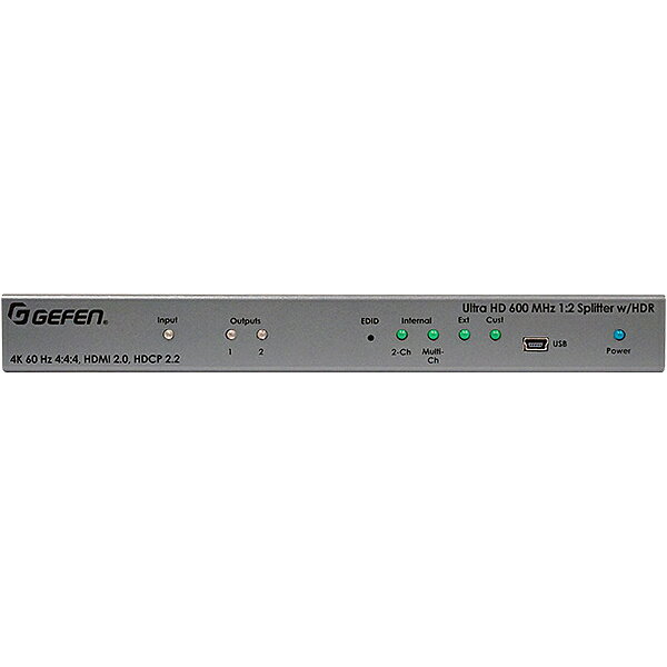 【送料無料】Gefen EXT-UHD600-12 1:2 HDMI分配機【在庫目安:お取り寄せ】