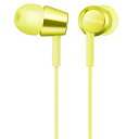 SONY(VAIO) MDR-EX155/Y 密閉型インナーイヤーレシーバー イエロー【在庫目安:お取り寄せ】| AV機器