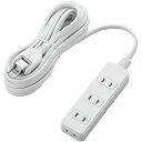 ELECOM T-KST02-22450WH シャッタータップ/ 雷ガード/ 4個口/ 5m/ ホワイト【在庫目安:お取り寄せ】| 電源タップ サーバー用電源タップ サーバー 電源コード タップ 電源 コンセント コード(2)