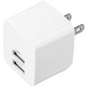 サンワサプライ ACA-IP44W USB充電器(2ポート・合計2.4A・ホワイト)【在庫目安:お取り寄せ】(2)
