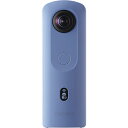 全天球カメラ　RICOH　THETA　SC2　ブルー 1回のシャッターで360度すべてが撮影可能。フェイスブックなどのSNSで簡単に共有できます。最大3分間の360度の4K動画撮影(音声付)が可能です。 詳細スペック 有効画素数1200万画素 記録媒体内蔵メモリー レンズ構成6群7枚 撮影範囲約10cm〜∞ データ圧縮方法(静止画)JPEG 動画機能あり3分 データ圧縮方法(動画)MP4 インターフェース●USB2.0 本体カラーブルー 本体重量104g VCCI対応 本体サイズ(H)131mm 本体サイズ(W)46mm 本体サイズ(D)23mm 電気用品安全法(本体)適合 電気用品安全法(付属品等)適合/例外承認