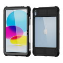 【送料無料】ブルー TBC-IP10BL02SF 【耐衝撃・防塵防水】iPad A16/ 第10世代専用(11インチ)IP68ケース 二重リング付きフック式ストラップ・回転ハンドベルト付スタンド付属【在庫目安:お取り寄せ】