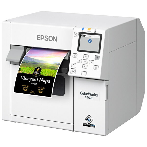 【送料無料】EPSON CW-C4020M カラーラベルプリンター/ 4インチ幅ロールモデル/ マット顔料インク搭載/ オートカッタ…