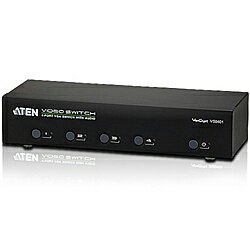 【送料無料】ATEN VS0401 4入力 1出力 アナログVGA/ オーディオビデオスイッチ【在庫目安:お取り寄せ】