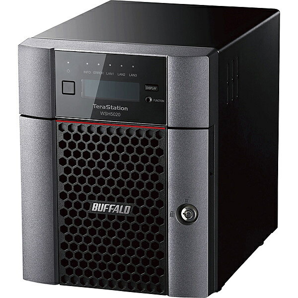 【送料無料】バッファロー WSH5420DN08W9 ハードウェアRAID TeraStation WSH5420DNW9シリーズ 4ベイ デスクトップNAS 8TB Workgroup【在庫目安:僅少】| パソコン周辺機器 WindowsNAS Windows Nas RAID 外付け 外付