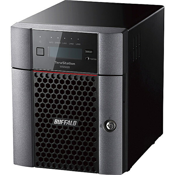 バッファロー WS5420DN12W9 Windows Server IoT 2019 for Storage Workgroup Edition搭載 4ベイデスクトップNAS 12TB| パソコン周辺機器 WindowsNAS Windows Nas RAID 外付け 外付