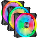 yzRZA() CO-9050098-WW PCP[Xt@ iCUE QL120 RGB 120mm PWM Triple Fan Kit with Lighting Node COREy݌ɖڈ:񂹁z
