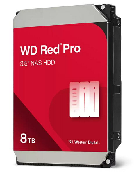 【送料無料】WESTERN DIGITAL 0718037-902838 WD Red Proシリーズ 3.5インチ内蔵HDD SATA6.0Gb/ s 7200回転 256MB 5年保証 8TB WD8005FFBX【在庫目安:お取り寄せ】| パソコン周辺機器
