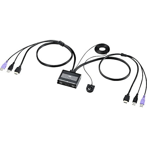 【送料無料】サンワサプライ SW-KVM2WHU HDMI対応手元スイッチ付きパソコン自動切替器（2：1）【在庫目安:僅少】
