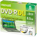 Maxell DRD85WPE.5S f[^pDVD-R DL 8.5GB 8{ v^uzCg 5pbN 1vP[Xy݌ɖڈ:͏z