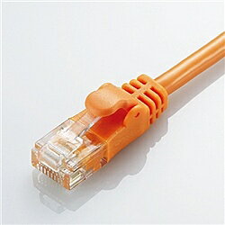 【在庫目安:あり】ELECOM LD-GPY/DR3 CAT6準拠 GigabitやわらかLANケーブル 3m(オレンジ)