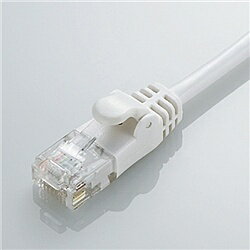 ELECOM LD-GPY/WH2 CAT6準拠 GigabitやわらかLANケーブル 2m(ホワイト)【在庫目安:僅少】| パソコン周辺機器 ケーブル カテゴリー6 Gigabit Ethernet ギガビットイーサネット LANケーブル LAN ストレート Cat6 LAN端子 1