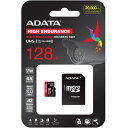 A-DATA Technology AUSDX128GUI3V30SHA2-RA1 microSDXCカード 128GB UHS-I U3 CLASS10 高耐久仕様 SD変換アダプター付属/ 2年保証【在庫目安:お取り寄せ】