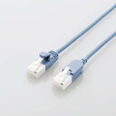 ELECOM LD-GPATSW/BU100 LANケーブル/ CAT6A/ 爪折れ防止/ スイング式コネクタ/ 10.0m/ ブルー【在庫目安:お取り寄せ】