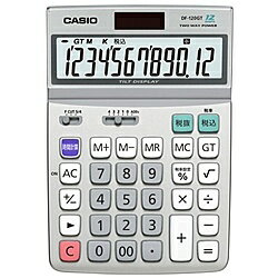 CASIO DF-120GT-N デスク型電卓 12桁 グリーン購入法適合商品【在庫目安:お取り寄せ】| 事務機 電卓 計算機 電子卓上計算機 小型 演算 ..