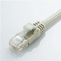 ELECOM LD-CTY/LG2 CAT5e準拠 やわらかLANケーブル 2m(ライトグレー)【在庫目安:お取り寄せ】| パソコン周辺機器 ケーブル カテゴリ5E LANケーブル LAN ストレート Cat5E 5E LAN端子