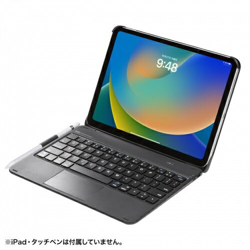 【送料無料】サンワサプライ SKB-BTIPAD3BK 10.9インチiPad専用ケース付きキーボード タッチパッド内蔵【在庫目安:お取り寄せ】