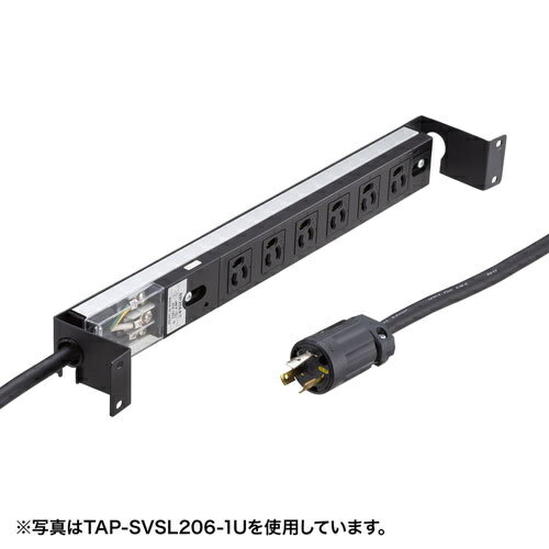 【送料無料】サンワサプライ TAP-SVSL156-1U サーバーラック用コンセントバー1U（15A）【在庫目安:お取り寄せ】| オフィス オフィス家具 サーバーラック用コンセント コンセント サーバーラック サーバー ラック