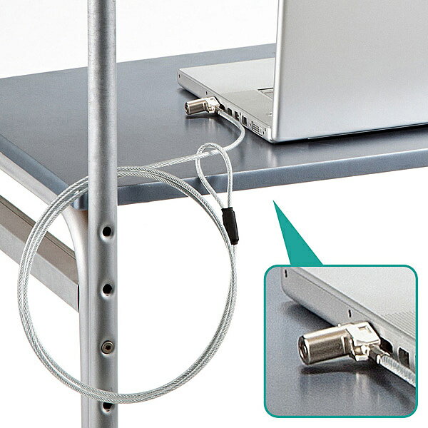 【送料無料】サンワサプライ SLE-25S-1 超小型シリンダセキュリティ（eセキュリティ・カギNo.1）【在庫目安:お取り寄せ】| サプライ 盗難防止ワイヤー 盗難防止 盗難 防止 ワイヤー ワイヤ ロック セキュリティ 錠 鍵