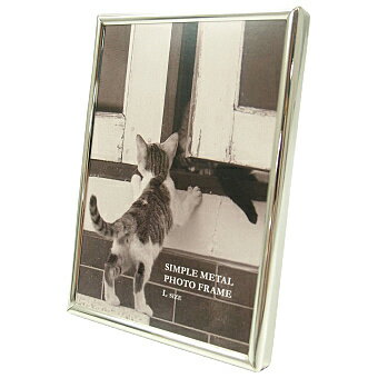 浅沼商会 505911 フジカラー メタルフォトスタンド 1202L Lサイズ シルバー【在庫目安:お取り寄せ】