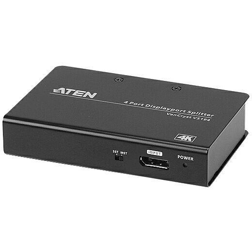 【送料無料】ATEN VS194 DisplayPort 4分配器（4K/ 60Hz対応）【在庫目安:お取り寄せ】