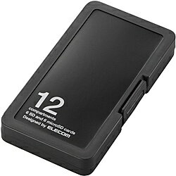 ELECOM CMC-SDCPP12BK メモリカードケース/ インデックス台紙付き/ SD6枚+microSD6枚収納/ ブラック【在庫目安:お取り寄せ】