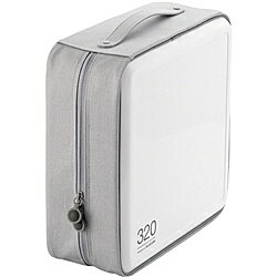 【送料無料】ELECOM CCD-H320WH CD/ DVDケース/ セミハード/ ファスナー付/ 320枚入/ ホワイト【在庫目安:お取り寄せ】