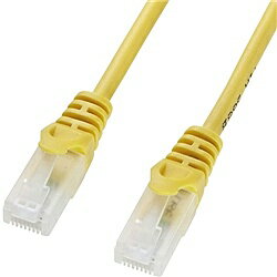 ツメ折れ防止CAT5eLANケーブル（2m・イエロー） 詳細スペック 長さ2m 結線AWG26より線ツイストペアケーブル、ストレート全結線 色イエロー 端子RJ-45モールディングコネクタ付(ラッチカバー付き) 規格エンハンスドカテゴリ5(1000BASE-T)、カテゴリ5(100BASE-TX)、カテゴリ3(10BASE-T)適合