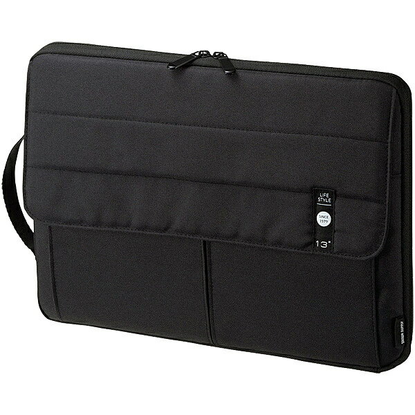 サンワサプライ IN-CA13BK カジュアルPCインナーケース（13.3型ワイド・ブラック）【在庫目安:お取り寄せ】| サプライ インナーバッグ インナー バッグ 落ち運び