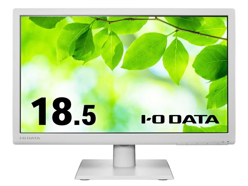 ワイド液晶ディスプレイ 18.5型/1366×768/アナログRGB、HDMI/ホワイト/スピーカー：あり/5年保証 輝度：250cd/m2/応答速度：4ms/最大消費電力：12ms/■HDMIとアナログRGB端子を搭載した18.5型ワイド液晶ディスプレイ。どの角度から見ても美しく鮮やかに映し出す広視野角「ADSパネル」を採用。さらに「フリッカーレス」設計や「ブルーリダクション2」など、オフィスや学校で快適に使用いただけるよう目に優しい機能を搭載。■上下左右178°の広視野角なADS(Advanced super Dimension Switch)パネルを採用。見る位置や角度による色やコントラストの変化が少なく、どこから見ても映像を鮮明に映し出します。「ADSパネル」は特性に偏りがほとんどないため、さまざまな用途で使いやすいパネルです。■AV機器などの接続に便利なHDMI端子を搭載しています。ブルーレイレコーダー、ハイビジョンカメラやノートパソコンなどと接続してお使いいただけます。また、HDMIケーブルを添付しているので、買ってすぐに使えます。■「VDTモード」を搭載しました。一定の時間連続して使用したときに、時間経過のお知らせがディスプレイに表示され、長時間の作業を避けることに役立ちます。また、目の負担を軽減させる「コントラストリダクション」、ちらつきが発生しない「フリッカーレス」設計も搭載。 詳細スペック サイズ18.5型 パネル方式ADS（IPS相当） 表示色1677万色 ピッチ0.3（H）×03（V）mm 走査周波数(水平)31.0-61.0 走査周波数(垂直)50.0-60.0 解像度1366×768 輝度250cd/m2 コントラスト比1000：1 視野角上下:178°左右:178° 入力信号アナログRGB、HDMI 入力端子「D-Sub」「HDMI」 ケーブルHDMIケーブル(1.5m)、アナログRGBケーブル(1.5m)、オーディオケーブル(1.5m)、電源コード(1.8m、PSE適合品) スピーカーあり1W+1W（ステレオ） 適合規格J-Mossグリーンマーク、PCグリーンラベル(Ver.14★★☆)、PCリサイクルマーク、RoHS指令準拠(10物質)、VCCIClassB、グリーン購入法、国際エネルギースタープログラム、文部科学省学校環境衛生基準、電気用品安全法(本体) プラグ アンド プレイVESADDC2B 本体サイズ(H×W×D)(本体のみ):約331(H)442(W)169(D)mm※突起部除く 本体重量2500g 電源AC100V　50／60Hz（電源内蔵） 最大消費電力(備考)12W（最大） 本体カラーホワイト PCグリーンラベル適合(Ver.14★★☆) 国際エネルギースター登録 VCCI対応VCCIClassB TCO未対応 PCリサイクル対応 最大消費電力12W 標準消費電力6.8W 電源OFF時消費電力待機時:0.2W その他節電関連年間消費電力量:21kWh 電気用品安全法(本体)適合 電気用品安全法(付属品等)非対象 モニタ形状平面 表面処理ノングレア リフレッシュレート60Hz 応答速度(G to G)4ms 上下角度調整(チルト)機能あり　上：20°　下：5°