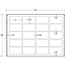 【送料無料】東洋印刷 L14S タックフォームラベル 14インチ×10インチ 20面付(1ケース500折)【在庫目安:お取り寄せ】| ラベル シール シート シール印刷 プリンタ 自作