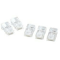 サンワサプライ ADT-RJ45-50 RJ-45コネクタ（より線用・50個入り）【在庫目安:お取り寄せ】| パソコン周辺機器 コネクタ コネクター プラグ モジュール