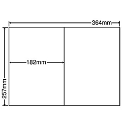 【送料無料】東洋印刷 E2I シートカットラベル B4版 2面付(1ケース500シート)【在庫目安:お取り寄せ】| ラベル シール シート シール印刷 プリンタ 自作