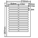 シートカットラベル A4版 24面付(1ケース500シート)詳細スペックタイプ専用紙サイズ(規格)A4入数500シート/ケース白色度80%GPN(グリーン購入ネットワーク)登録