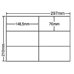 楽天PC＆家電《CaravanYU 楽天市場店》【送料無料】東洋印刷 C6I シートカットラベル A4版 6面付（1ケース500シート）【在庫目安:お取り寄せ】| ラベル シール シート シール印刷 プリンタ 自作