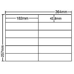 【送料無料】東洋印刷 E12IF シートカットラベル B4版 12面付(1ケース500シート)【在庫目安:お取り寄せ】| ラベル シール シート シール印刷 プリンタ 自作