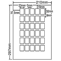 【送料無料】東洋印刷 LDW30PBF シートカットラベル A4版 30面付(1ケース500シート)【在庫目安:お取り寄せ】| ラベル シール シート シール印刷 プリンタ 自作