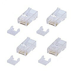 【送料無料】サンワサプライ ADT-6RJ-100 カテゴリ6RJ-45コネクタ（単線用）【在庫目安:お取り寄せ】| パソコン周辺機器 コネクタ コネクター プラグ モジュール