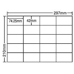 【送料無料】東洋印刷 C20S シートカットラベル A4版 20面付(1ケース500シート)【在庫目安:お取り寄せ..