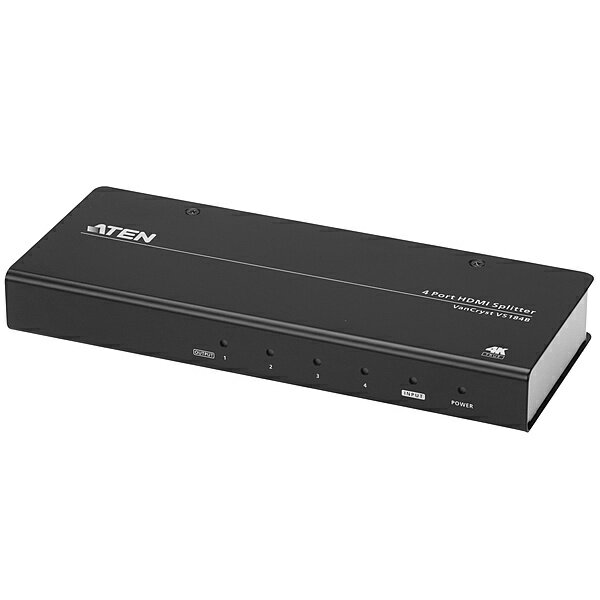 【送料無料】ATEN VS184B HDMI 4分配器(True 4K対応)【在庫目安:お取り寄せ】
