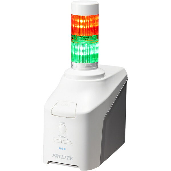 【送料無料】パトライト NHV4-2D-RG 音声対応ネットワーク制御信号灯 直径40mm/ 2段/ 赤緑/ デジタルIO搭載モデル/ ACアダプタ付属【在庫目安:お取り寄せ】| パソコン周辺機器
