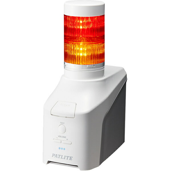 【送料無料】パトライト NHV6-2-RY 音声対応ネットワーク制御信号灯 直径60mm/ 2段/ 赤黄/ ACアダプタ付属【在庫目安:お取り寄せ】| パソコン周辺機器