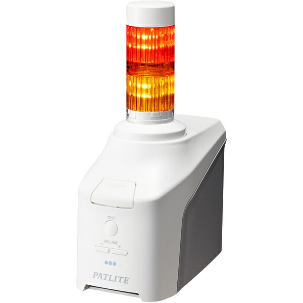 【送料無料】パトライト NHV4-2-RY 音声対応ネットワーク制御信号灯 直径40mm/ 2段/ 赤黄/ ACアダプタ付属【在庫目安:お取り寄せ】| パソコン周辺機器