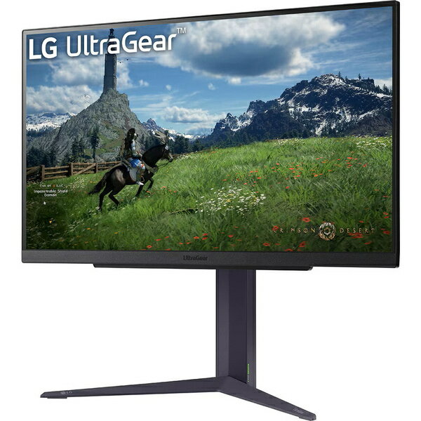 【送料無料】LG電子 27GS85Q-B 液晶ディスプレイ 27型/ 2560×1440/ HDMI、DisplayPort/ ブラック/ スピーカー：なし/ Gaming/ Nano IPS/ DCI-P3 98％/ 180Hz/ 応答速度GTG1ms【在庫目安:お取り寄せ】