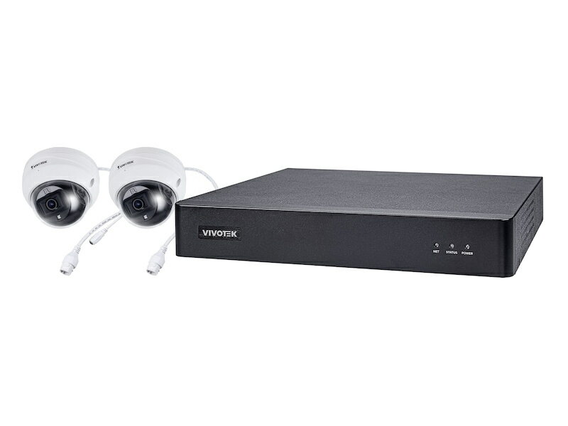 【送料無料】VIVOTEK INC.. ND9213P-D7-2 4ch ネットワークビデオレコーダー (ND9213P) 2MP ドームカメラ (FD9369) 2台セット (2TB HDD付き)【在庫目安:お取り寄せ】