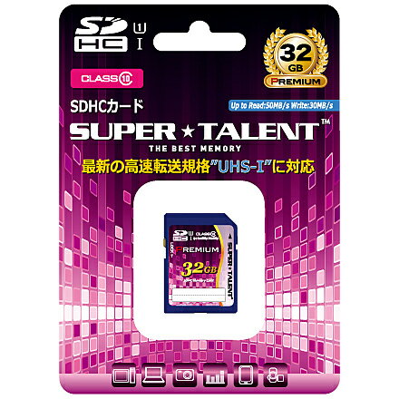 スーパータレント ST32SU1P UHS-I SDHCメモリーカード 32GB Class10【在庫目安:お取り寄せ】 スーパータレント ST32SU1P UHS-I SDHCメモリーカード 32GB Class10【在庫目安:お取り寄せ】